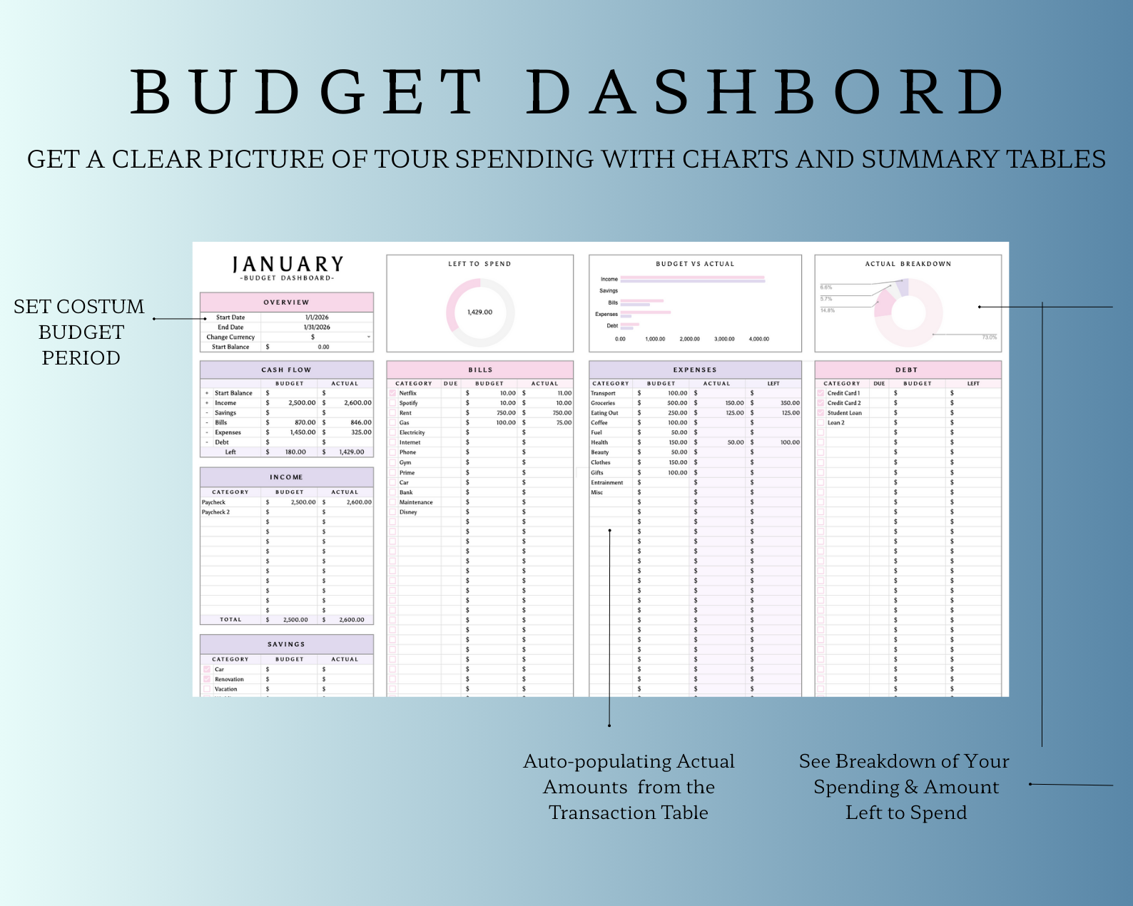 Monthly Budget Planner - Image 3
