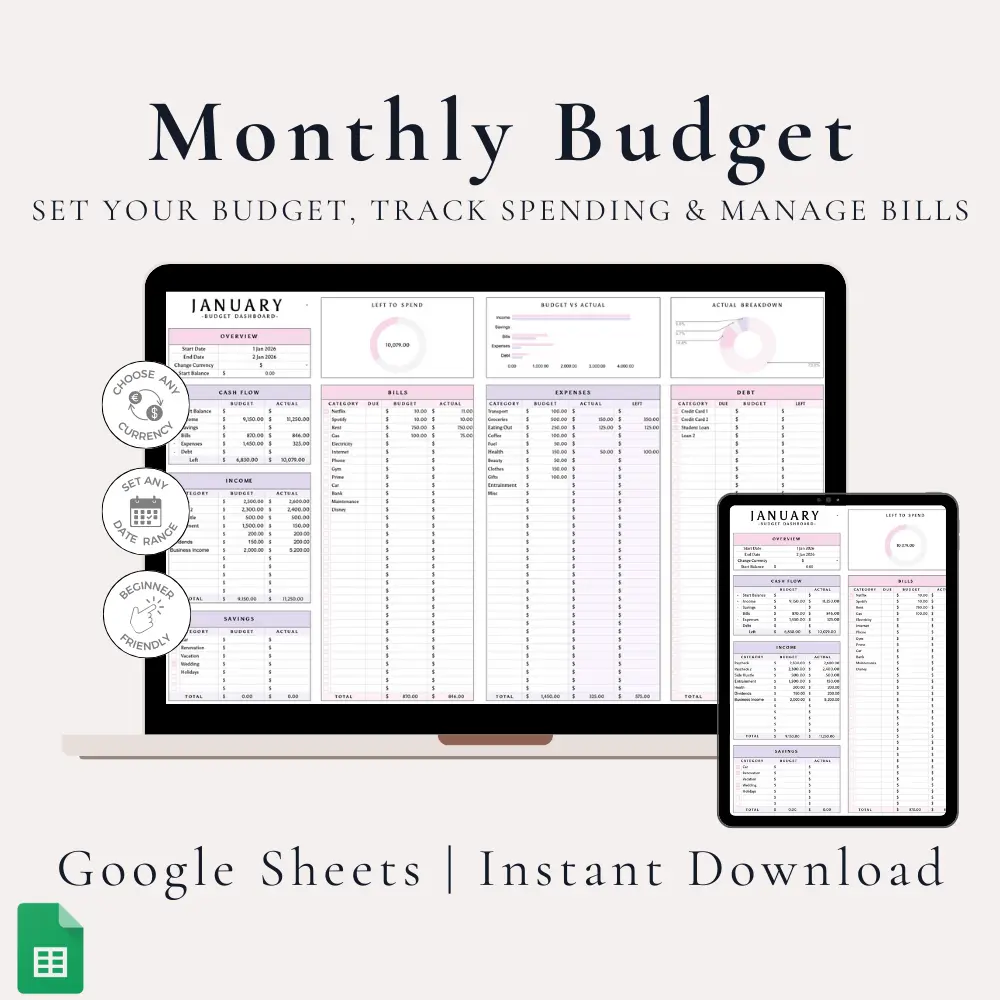 Monthly Budget Planner (Copy)